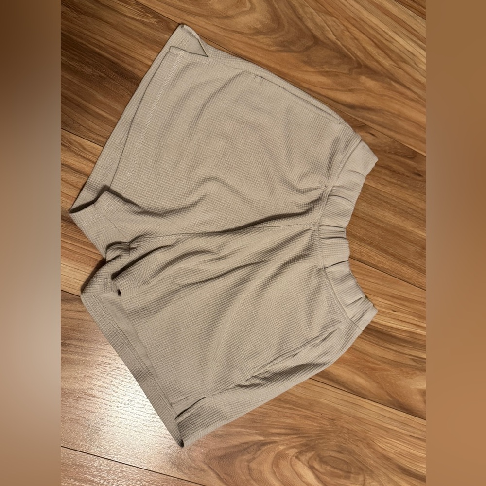 Gymshark Taupe Waffle Knit Shorts
